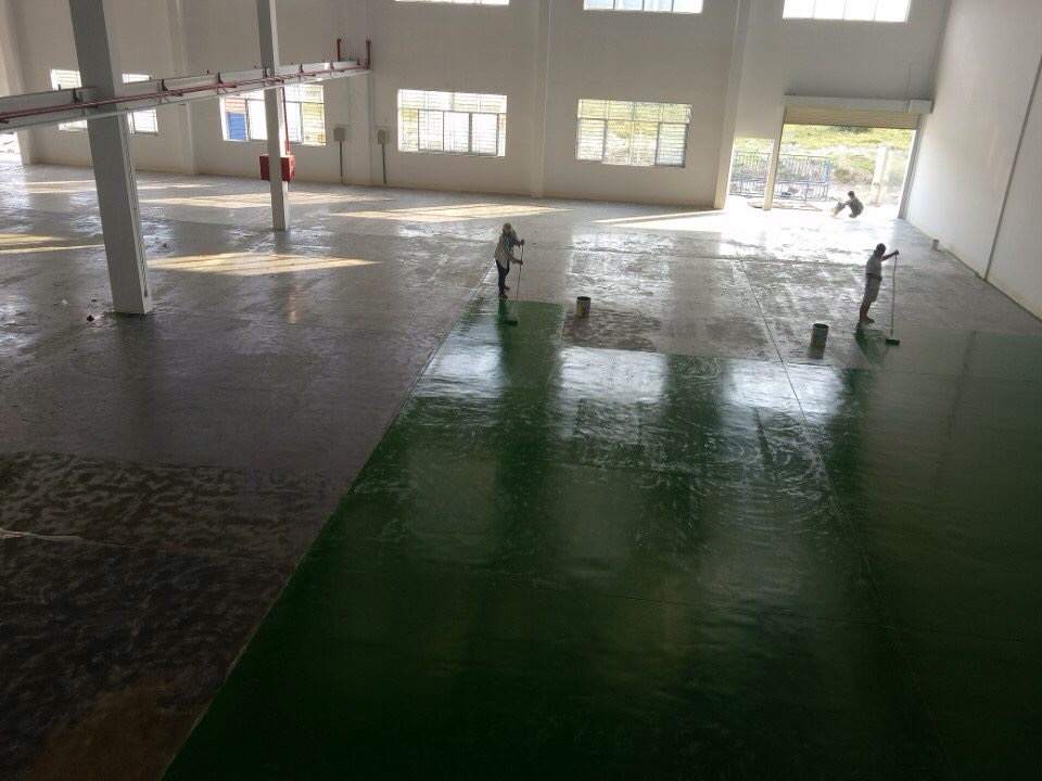 thi công sơn nền